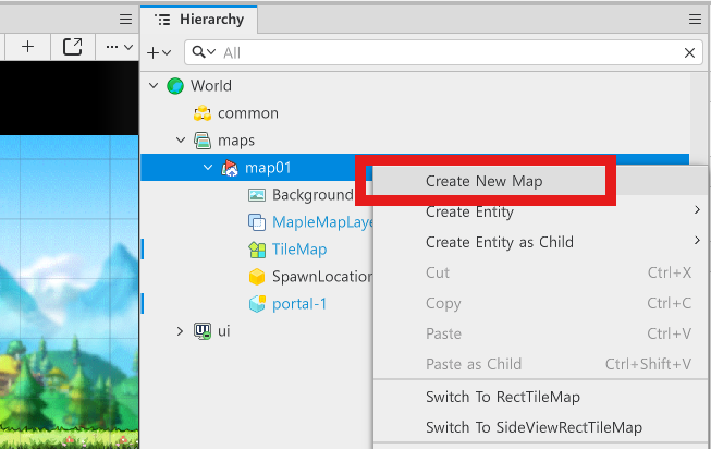 Create New Map 1
